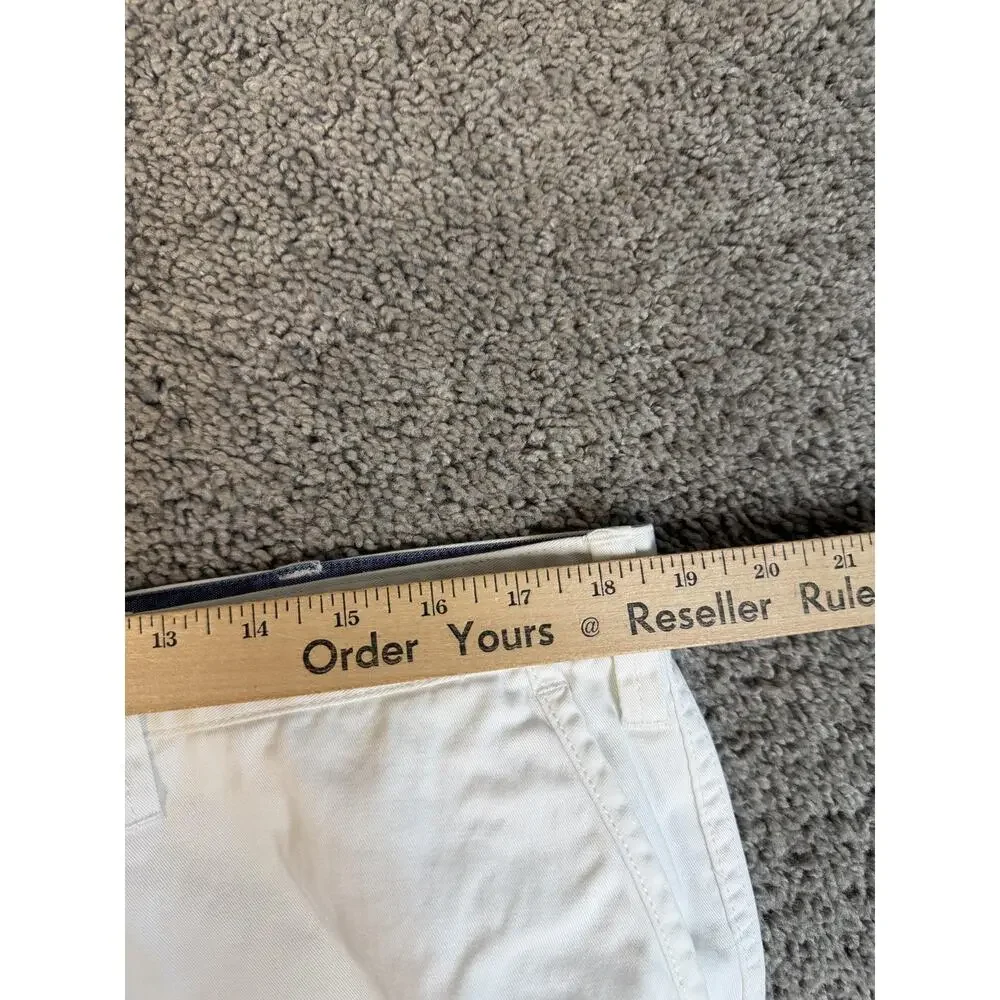 Polo Ralph Lauren Shorts Mens 38 White Chino Cotton Relaxed Fit 9 In Inseam